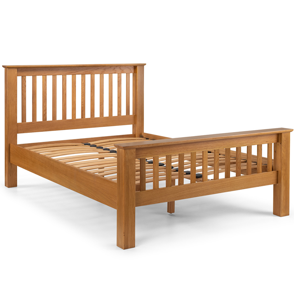 Julian Bowen Amsterdam King Size Oak High Foot End Bed Frame Wilko