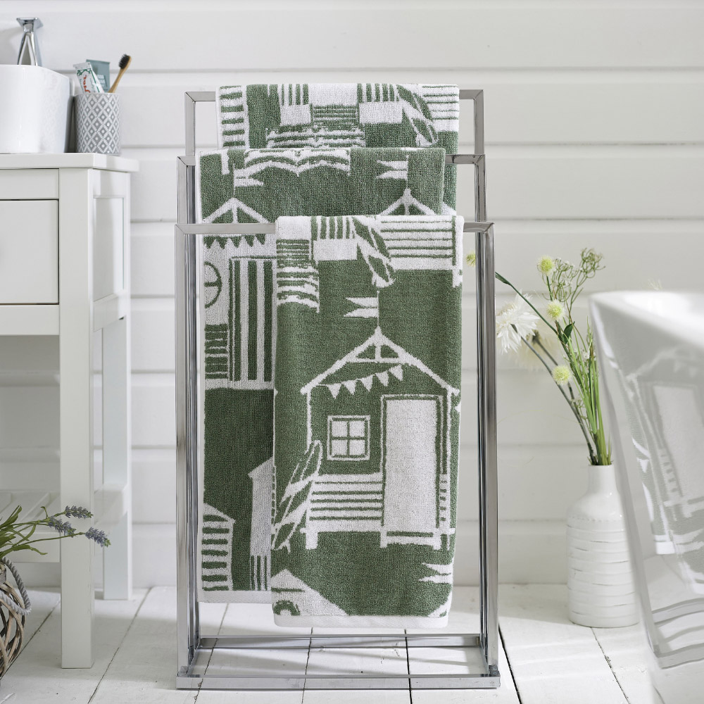 Lobster Creek Kings Parade Olive Bath Sheet Image 2