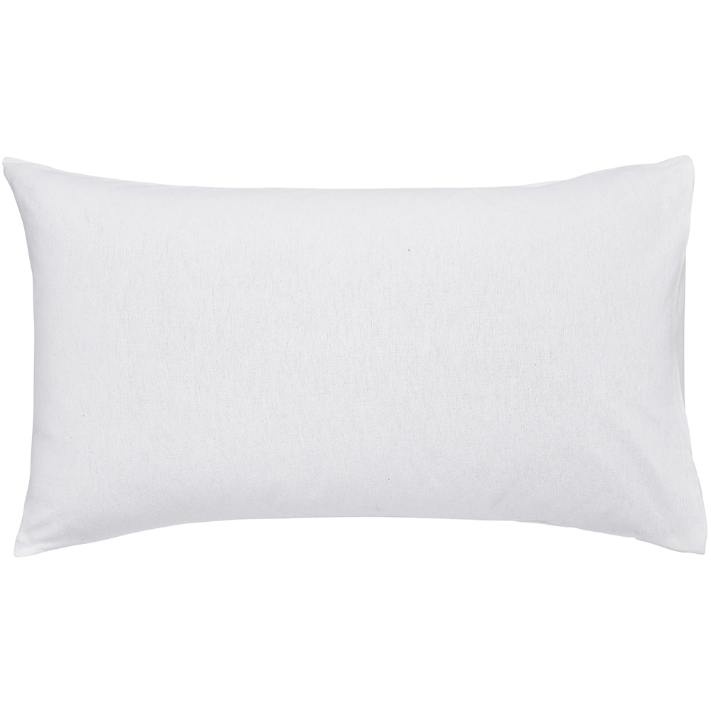 Helena Springfield Super King Size White Brushed Cotton Duvet Set Image 2