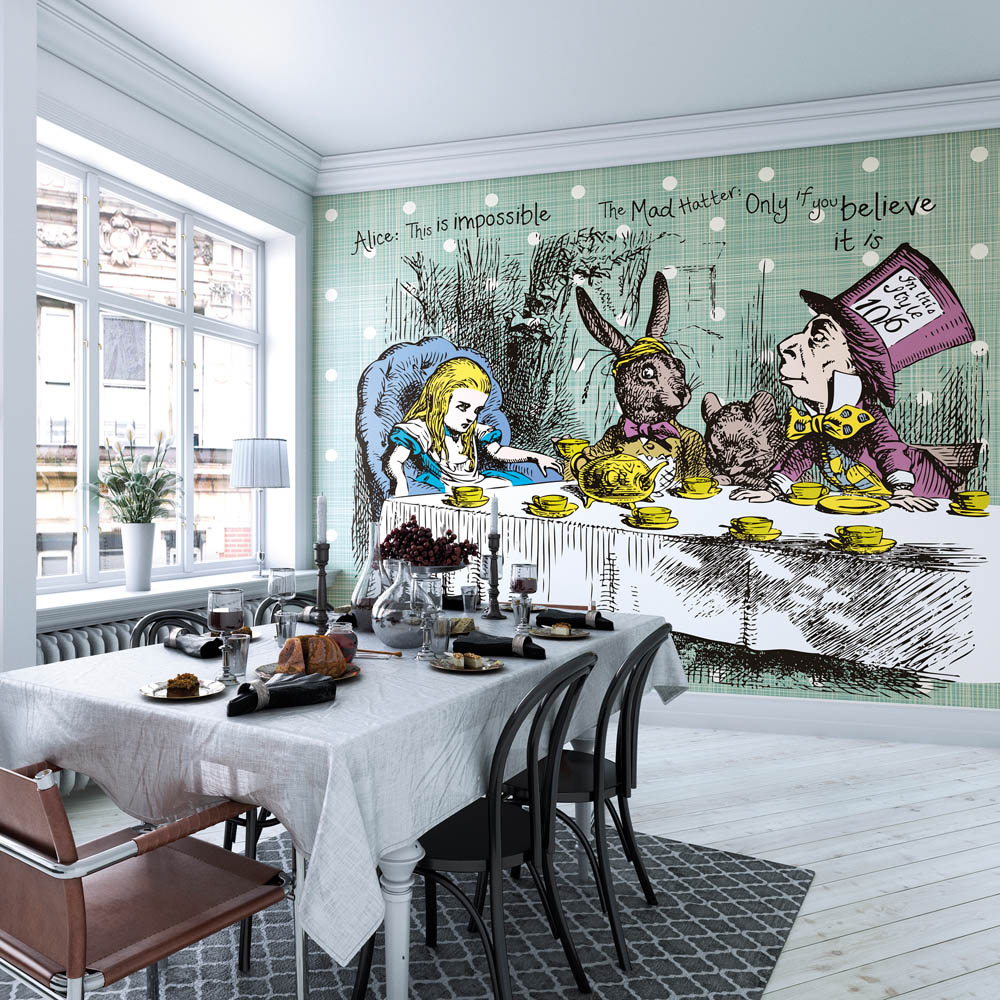 Origin Murals Tea Party Multicolour Wall Mural Image 3