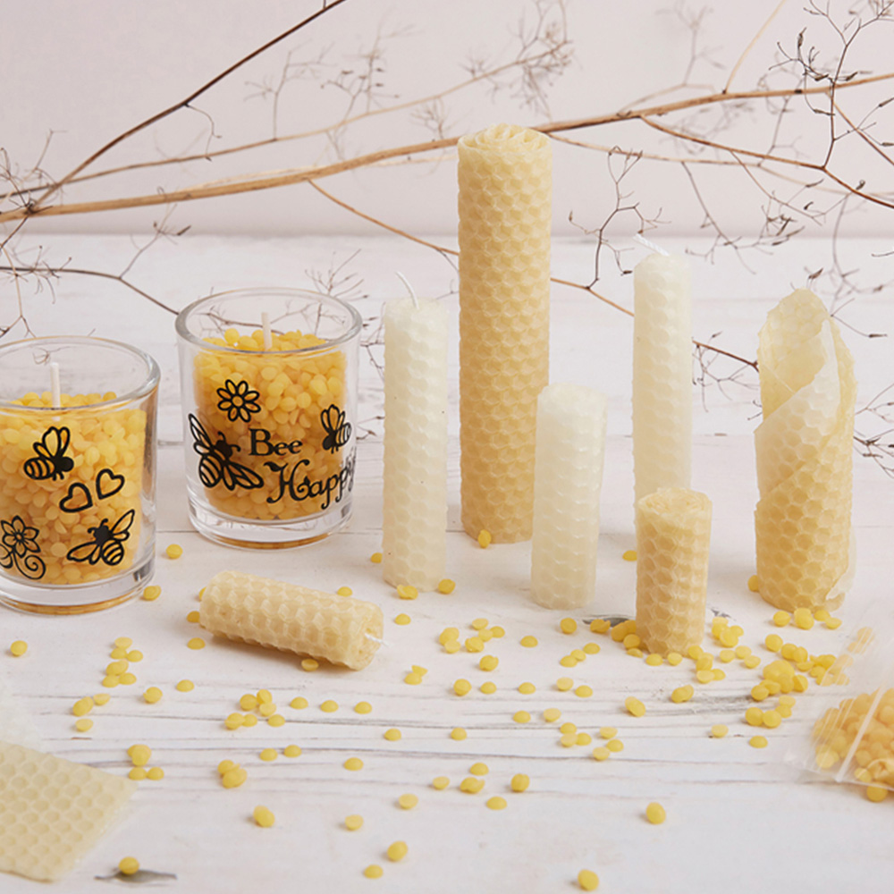 Bee & Bumble Yellow Natural Beeswax Candle Craft Kit Image 2
