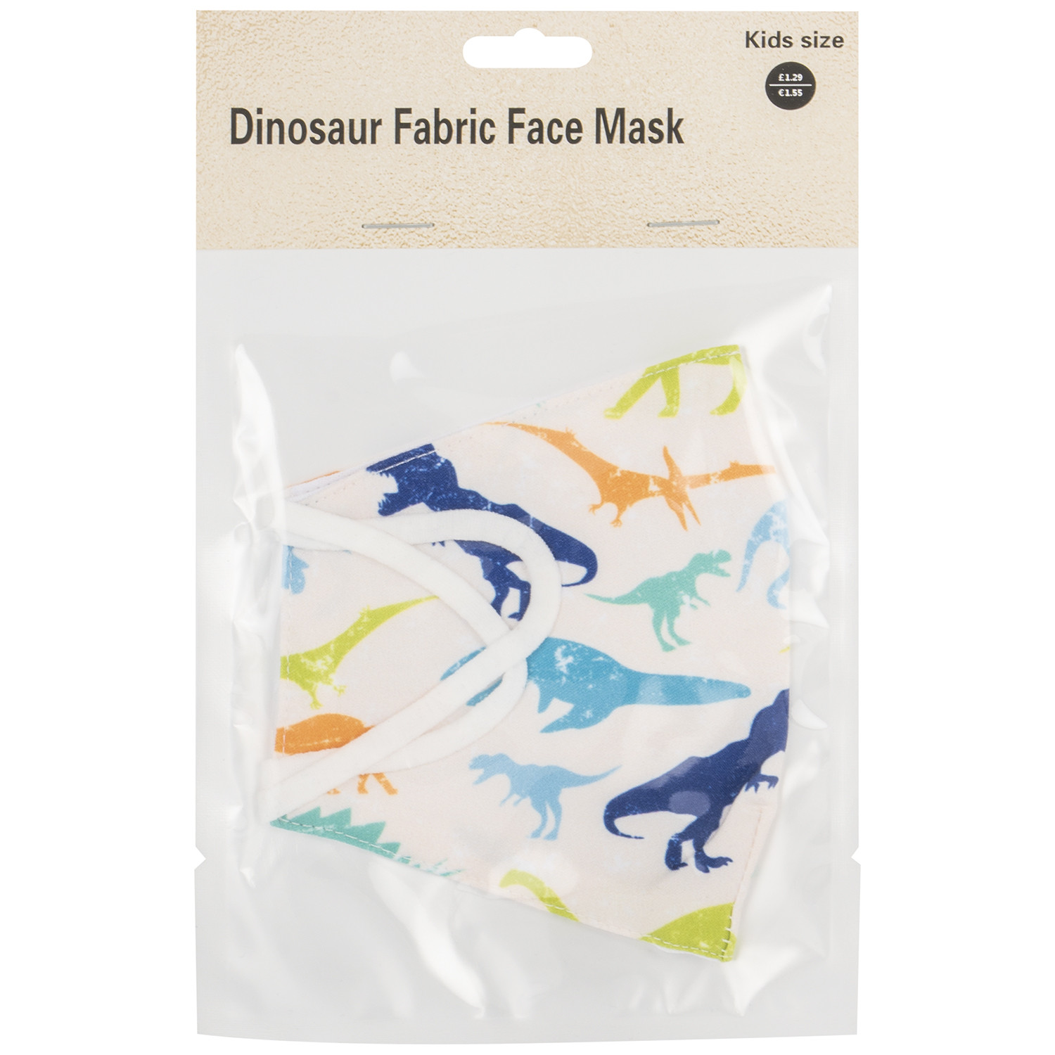 Child's Fabric Face Mask  - Dinosaurs Image 4