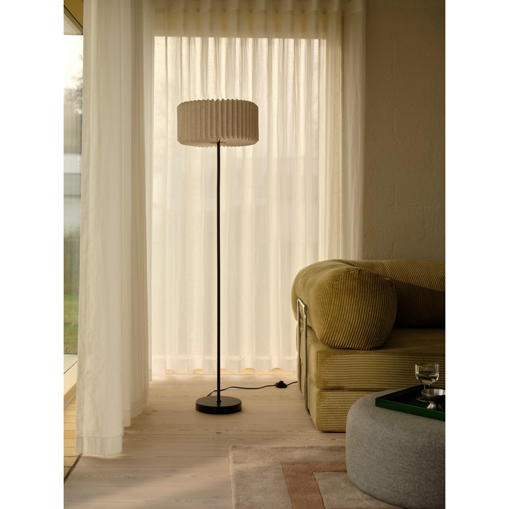 Nordlux Vivienne Black Pleated Floor Light Image 6