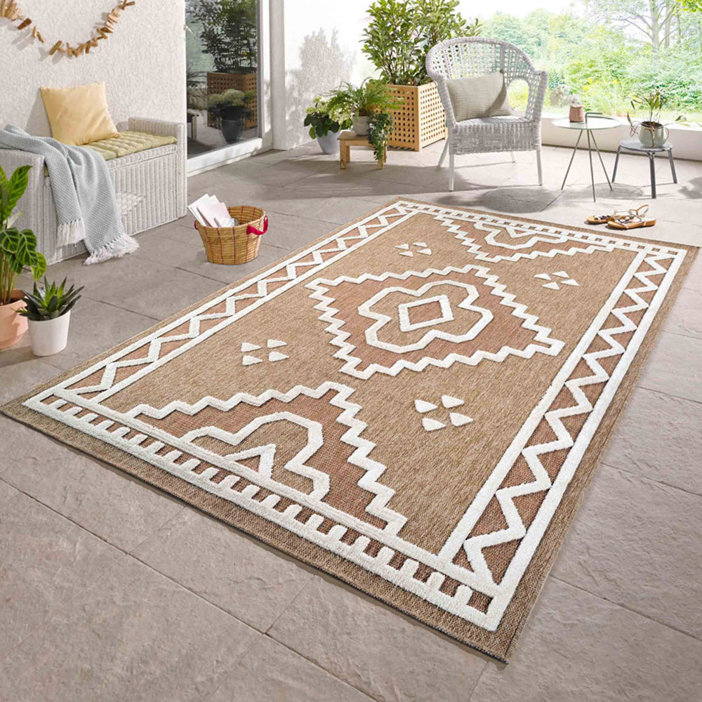 Desire Rugs Harper Cream Diamond Rug 60 x 220cm Image 4