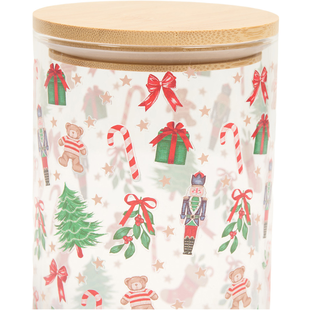 Christmas Glass Storage Jar Image 2