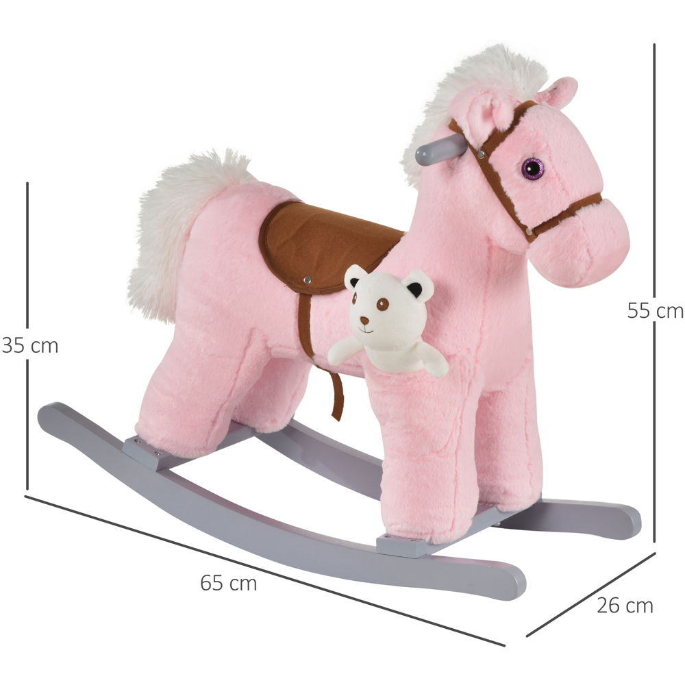 Tommy Toys Rocking Horse Pony Baby Ride On Pink Image 3