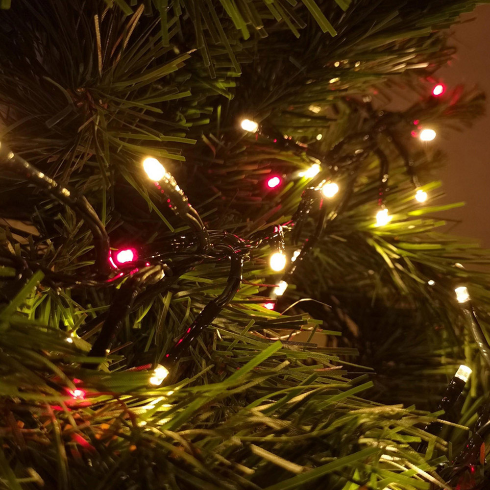 Premier ClusterBrights 2000 Red and Gold LED Cluster String Light 25m Image 7