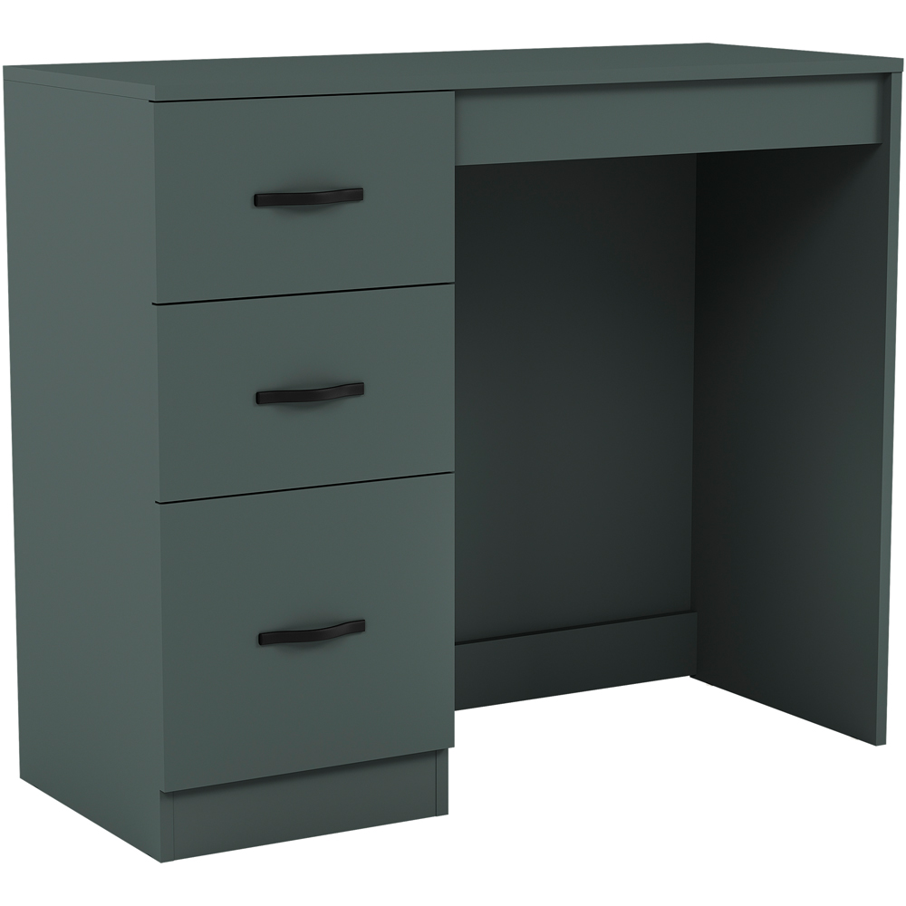 Vida Designs Riano 3 Drawer Jasper Green Dressing Table Image 2
