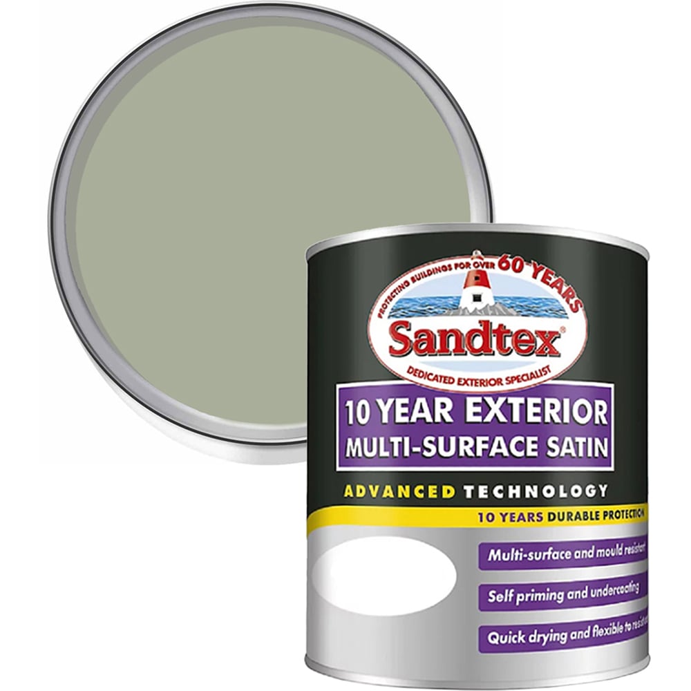 Sandtex Retail Bay Tree Multi Surface Satin Paint 750ml Image 1