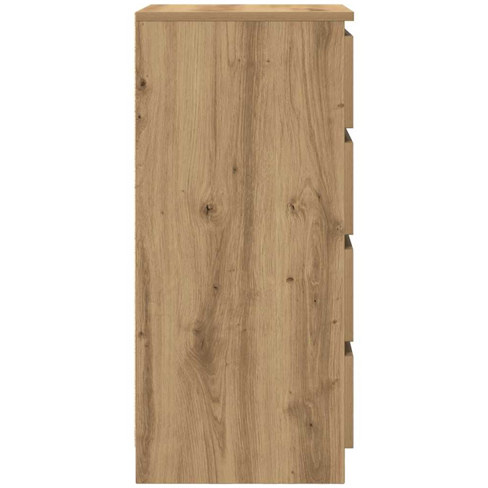 vidaXL 4 Drawer Artisan Oak Sideboard Image 7