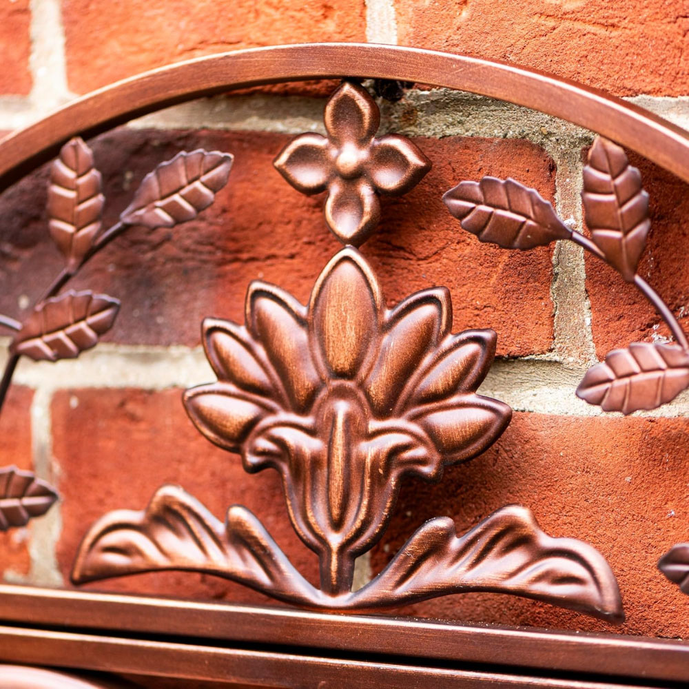 Garden Gear Garden Copper Wall Clock and Thermometer 45 x 44cm Image 5