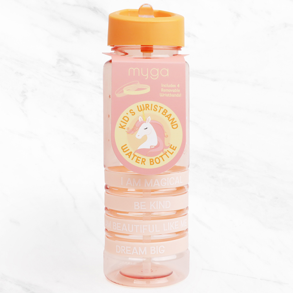 Myga Unicorn Kid's Wristband Water Bottle 650ml Image 3