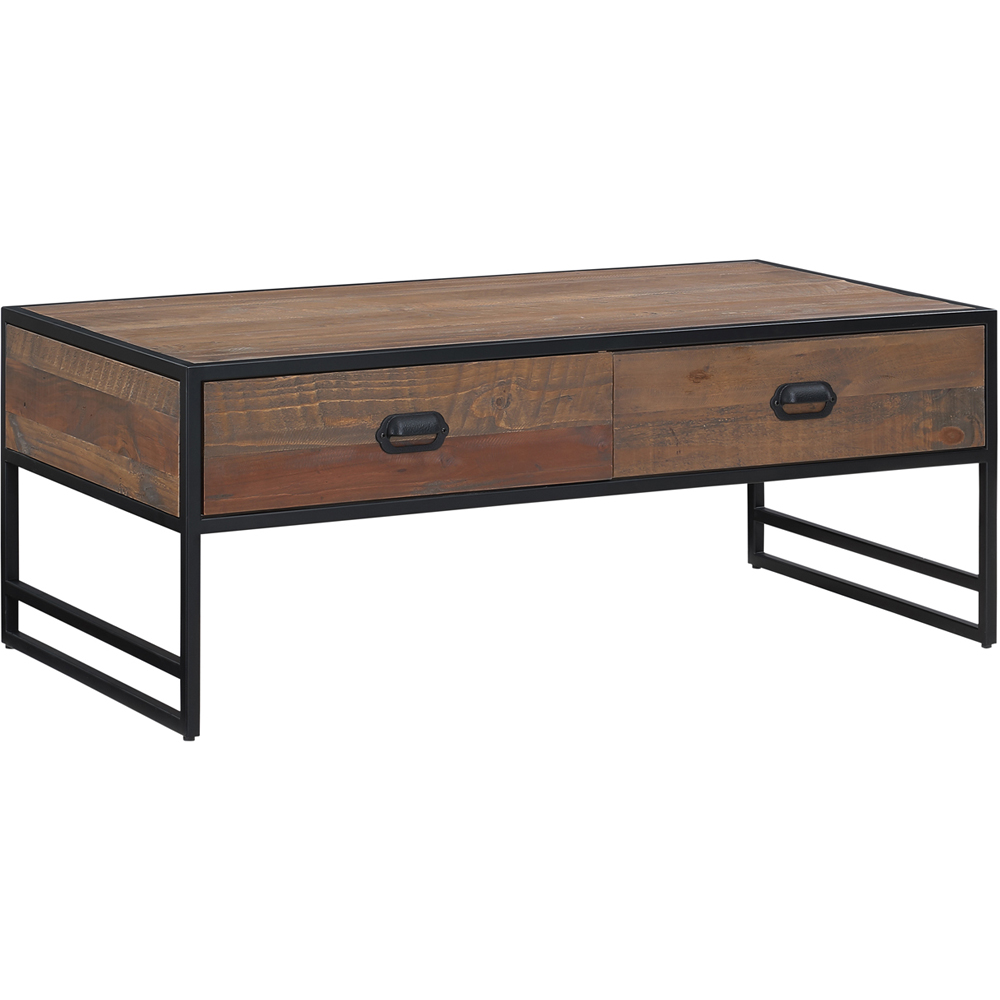 Baumhaus Ooki 2 Drawer Tall Open Coffee Table Image 2