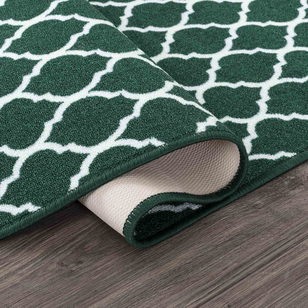 Desire Rugs Havana Emerald Trellis Anti Slip Door Mat 220 x 160cm Image 3