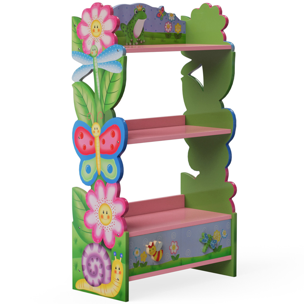 Teamson Kids Fantasy Fields 3 Tier Magic Garden Toy Bookshelf Image 3