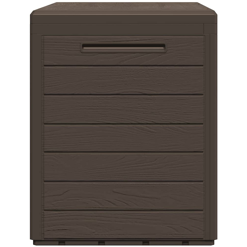 vidaXL 190L Brown Polypropylene Garden Storage Box Image 4