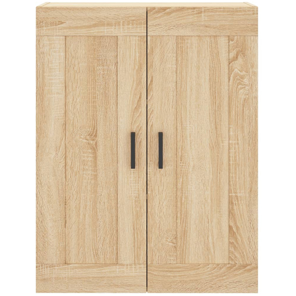 vidaXL 2 Door Smoked Oak Wall Mounted Storage Cabinet 2 Pack Image 6