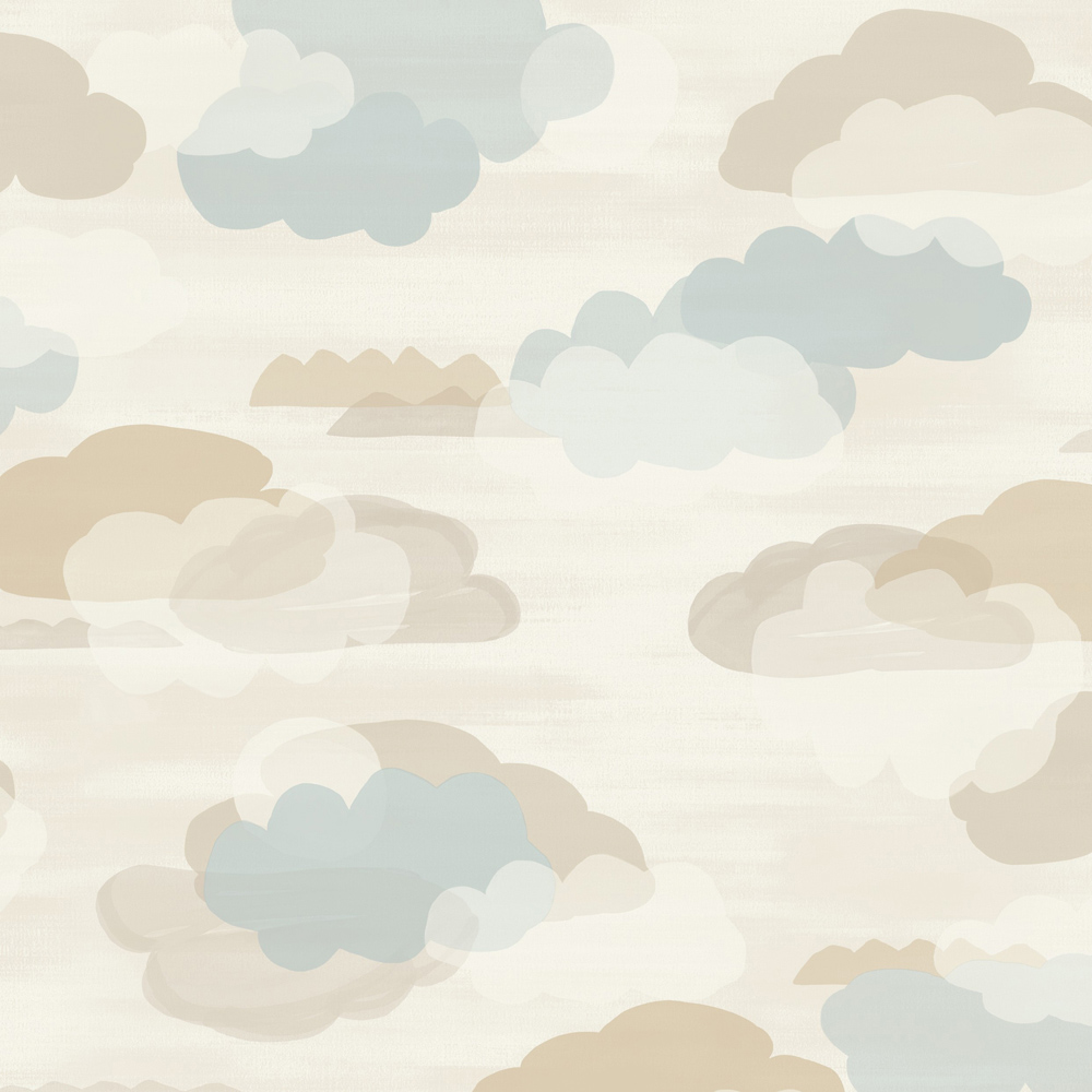Grandeco Figari Fluffy Clouds Neutral Wallpaper Image 3