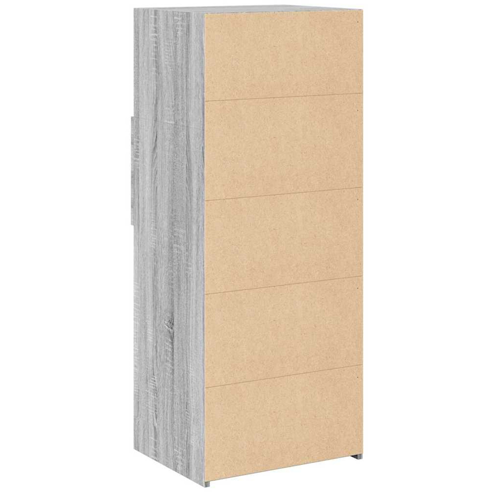 vidaXL 2 Drawer 3 Shelf Grey Sonoma Highboard Image 6