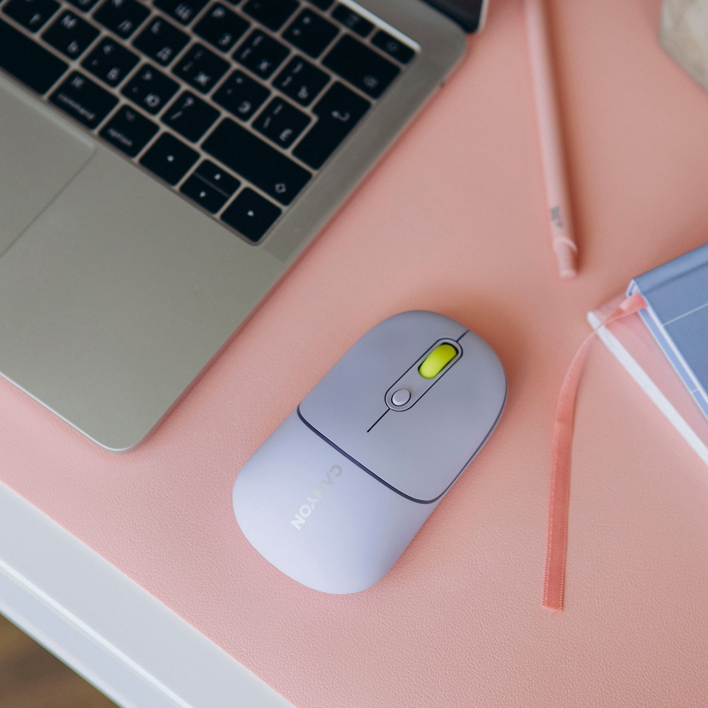 Canyon MW-22 Lavender Rechargeable Dual Mode Wireless Mouse Image 7