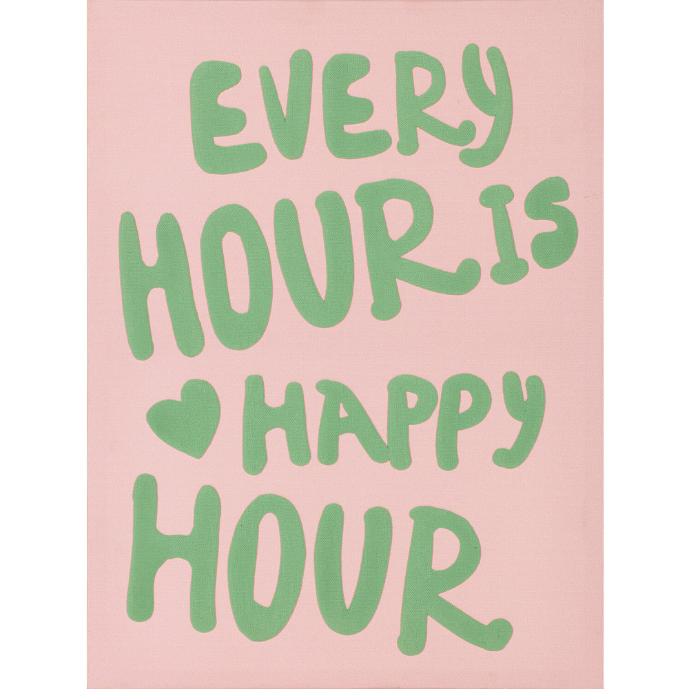 Textured Fun Slogan Printed Canvas Image 3