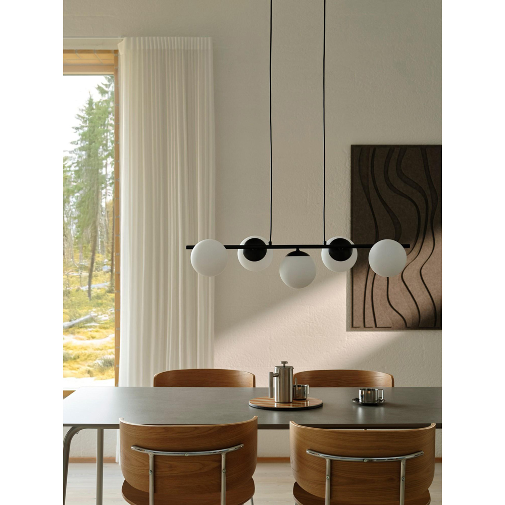 Nordlux Lilly 5-Spot Black Pendant Light Image 6
