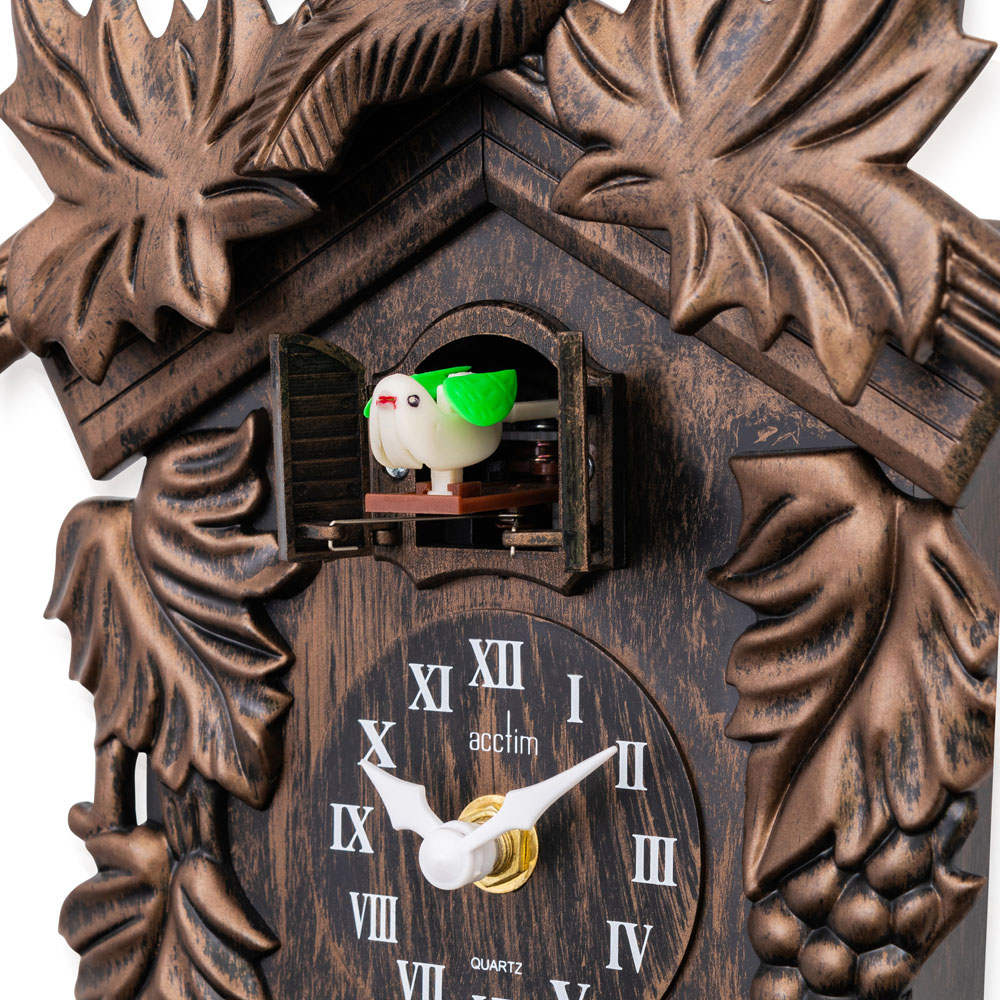 Acctim Hamburg Antique Bronze Pendulum Cuckoo Clock 37.5cm Image 4