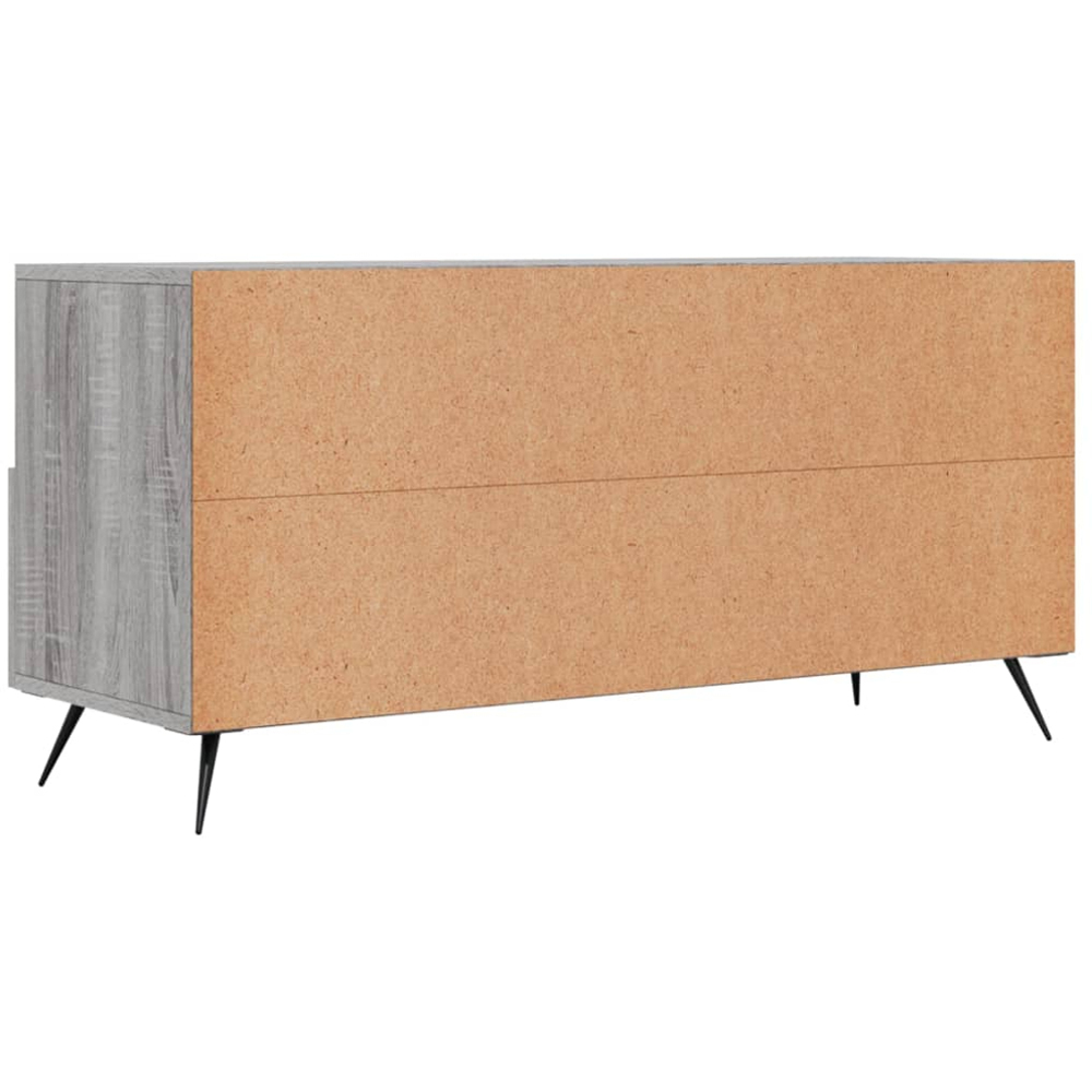 vidaXL 3 Drawer 3 Shelf Grey Sonoma TV Cabinet Image 8
