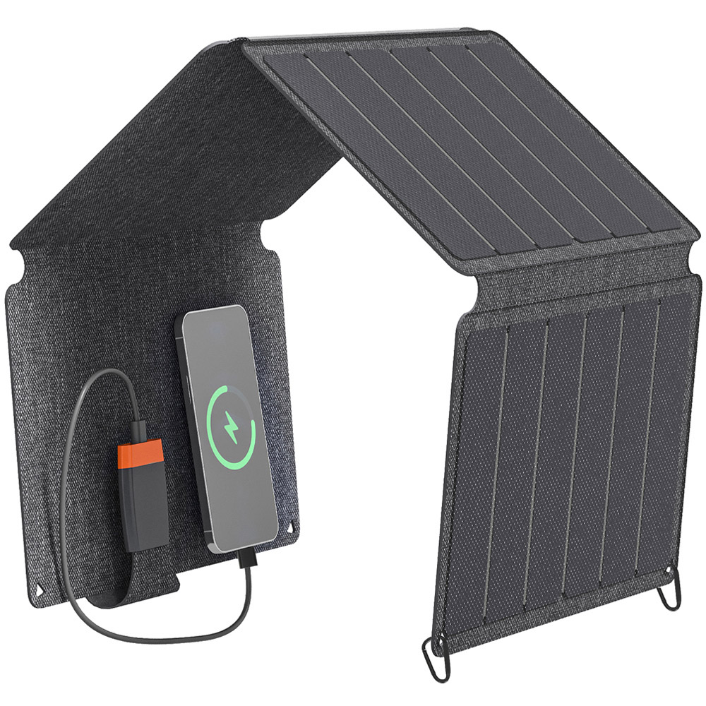 HOMCOM Type-C to USB-A Charging Port Portable Solar Panel 36W Image 1
