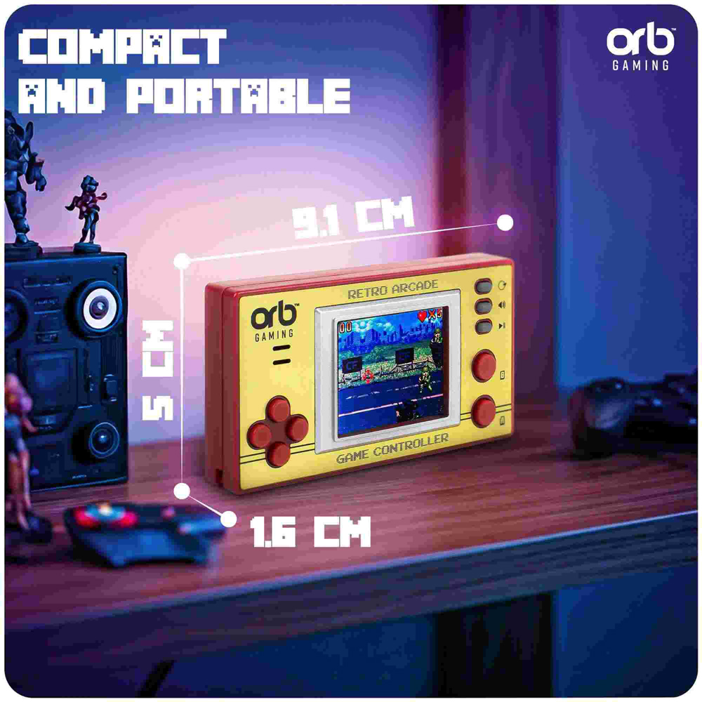 Thumbs Up Orb 150 Games Gold Retro Mini Handheld Gaming Console Image 9