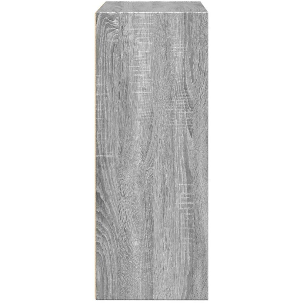 vidaXL 2 Shelf Grey Sonoma Bookcase Image 4