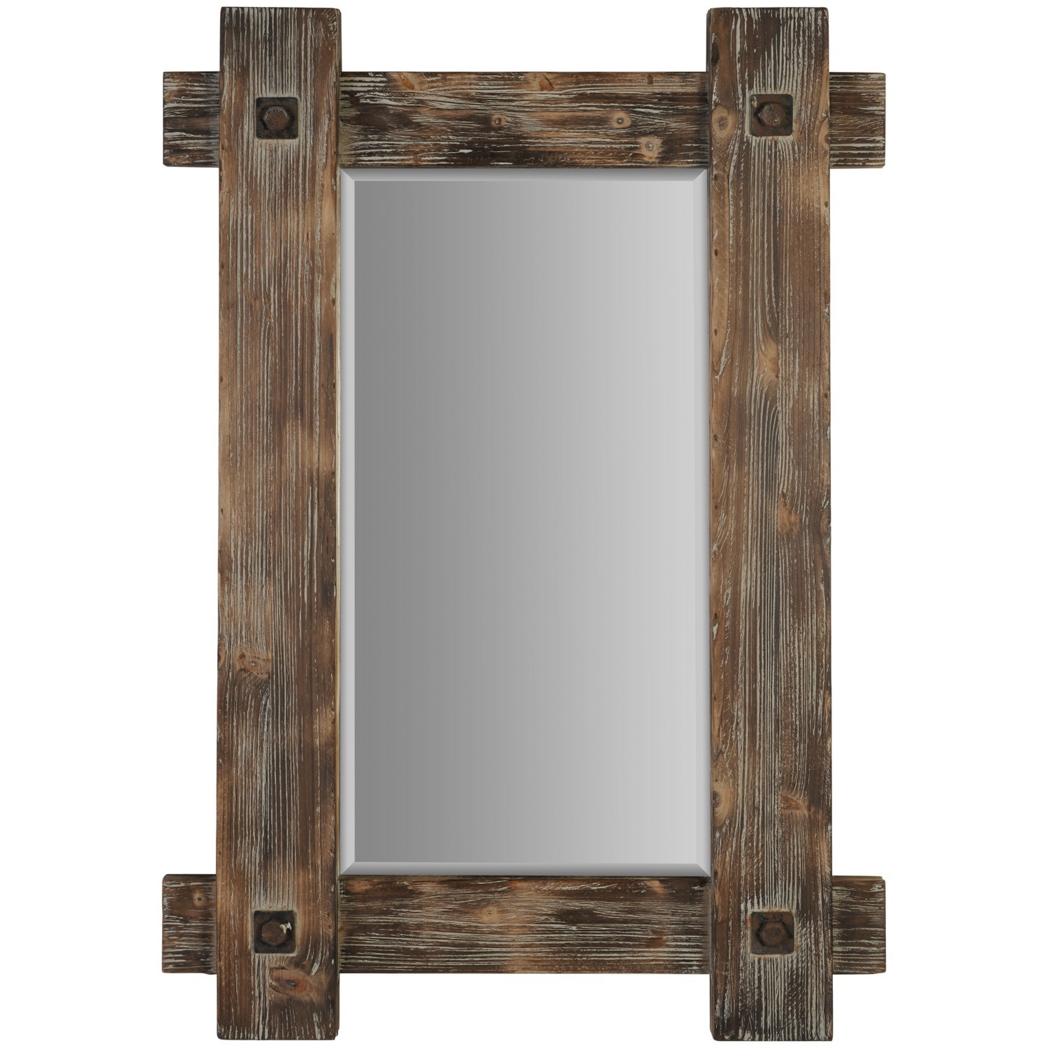 Natural Driftwood Sleeper Wall Mirror Image 1