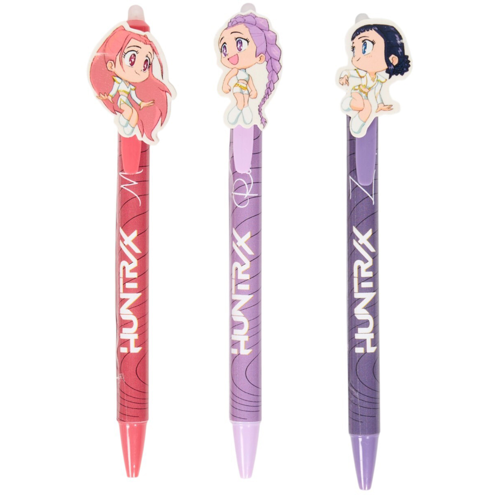 Pack of 3 K-Pop Demonhunters Erasable Gel Pens Image 3