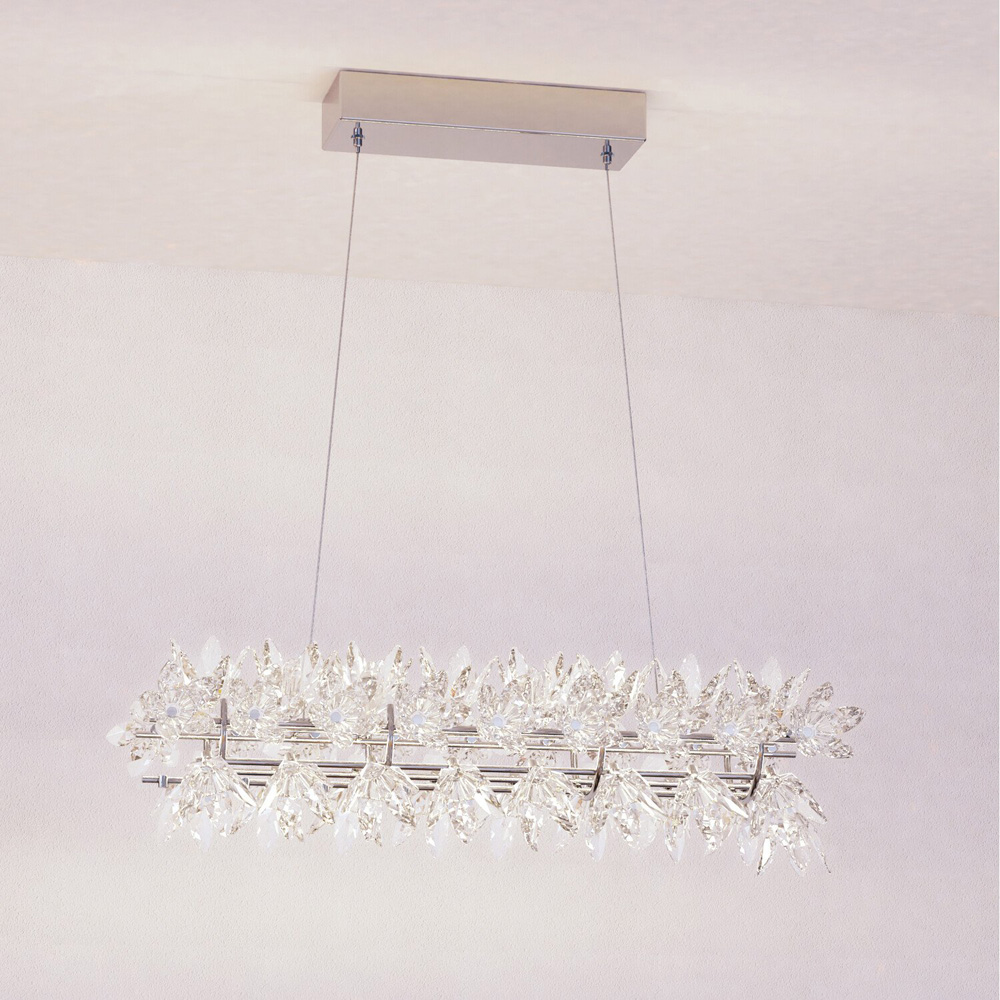 Genevieve LED Ceiling Fitting Chrome Image 2