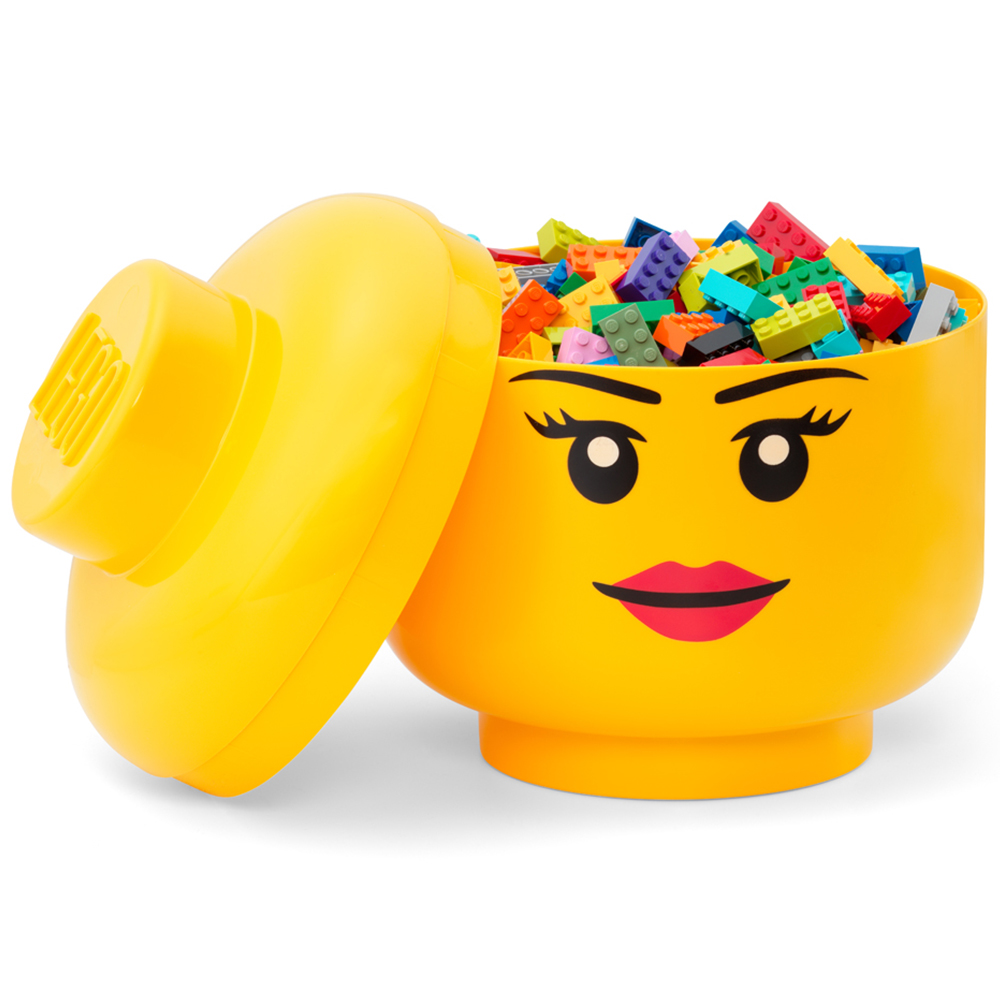 LEGO Set of 2 Girl Face Storage Head Image 3