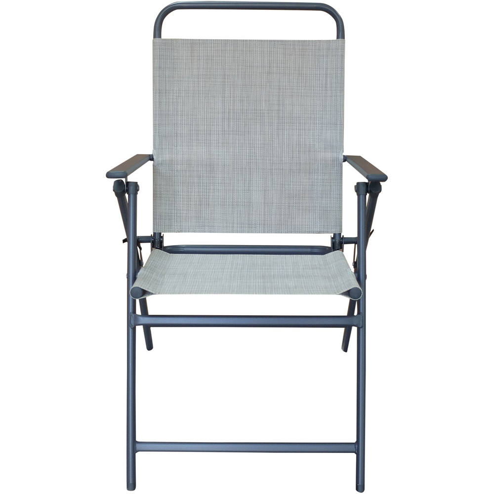 Malay Outdoor Essentials Safina 4 Seater Foldable Patio Dining Set Sage Image 3