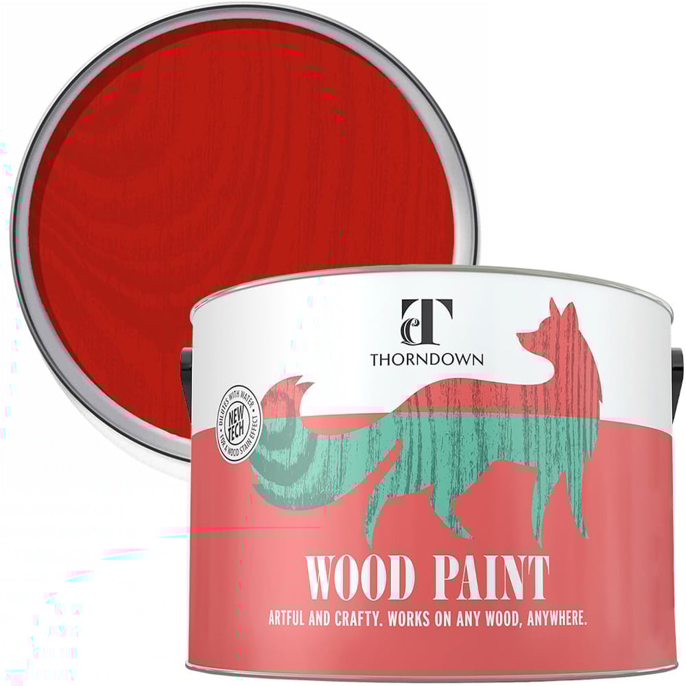 Thorndown Rowan Berry Red Satin Wood Paint 2.5L Image 1