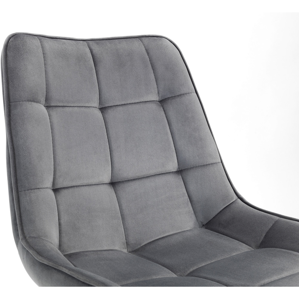 Julian Bowen Hadid Set of 2 Grey Dining Chair Image 5