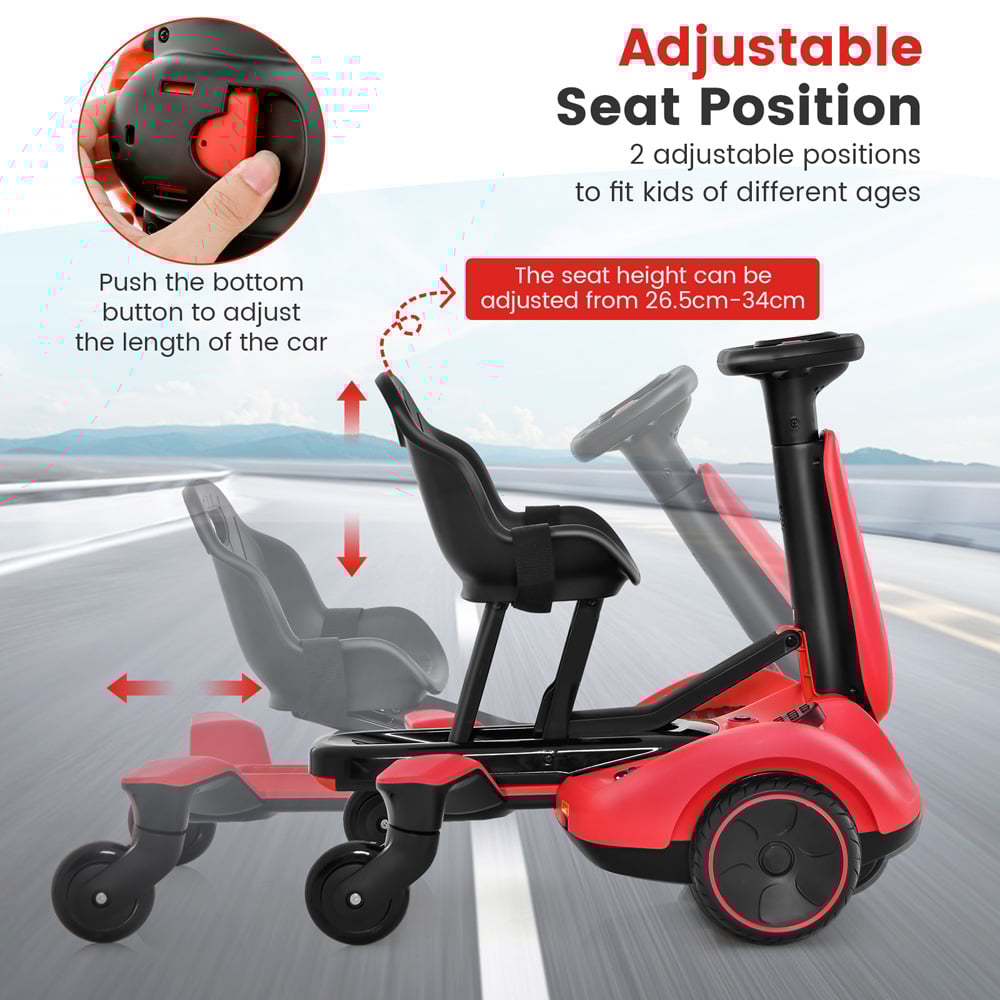 Costway Black Electric Ride On Drift Car 6V Image 7