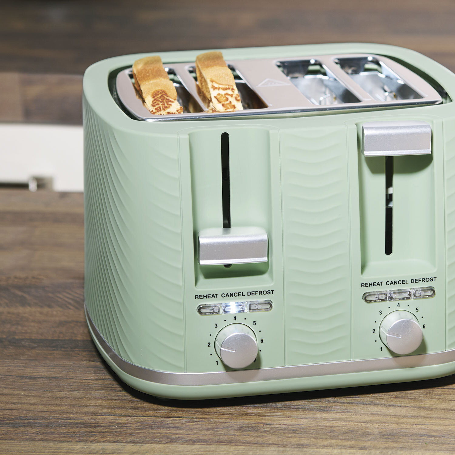 Revolve 4 Slot Toaster Sage Image 8