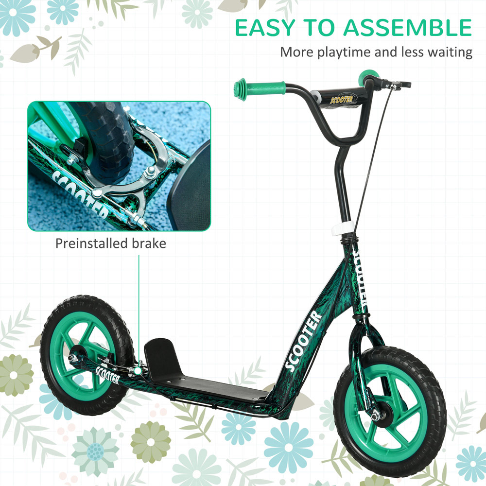 Tommy Toys AIYAPLAY Green Adjustable Handlebar Kids Kick Scooter Image 5