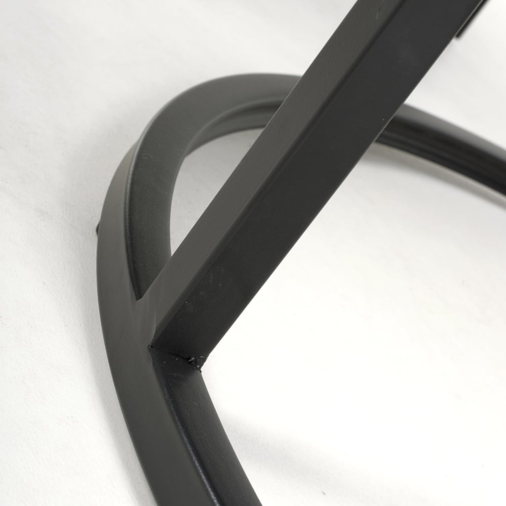 Delta Matt Black Round Nest of Tables Set of 2 Image 6