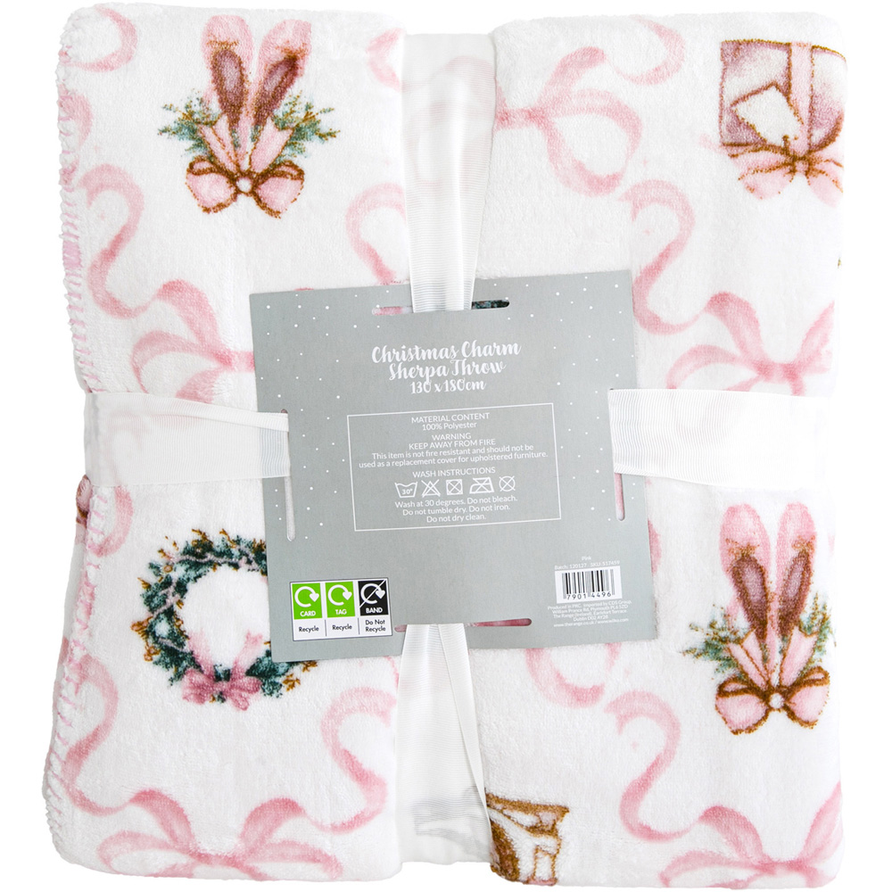 Christmas Charm Sherpa Throw Image 8