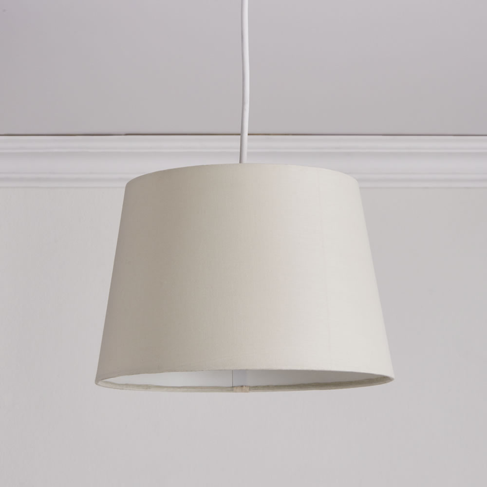 Wilko Tapered Cream Light Shade Image 1