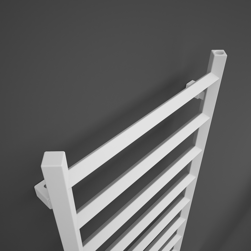 Terma Crystal Soft White Electric Towel Rail 1200 x 500mm Image 3