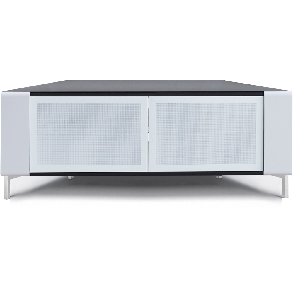 MDA Designs Corvus 2 Door Black and White TV Cabinet Image 2