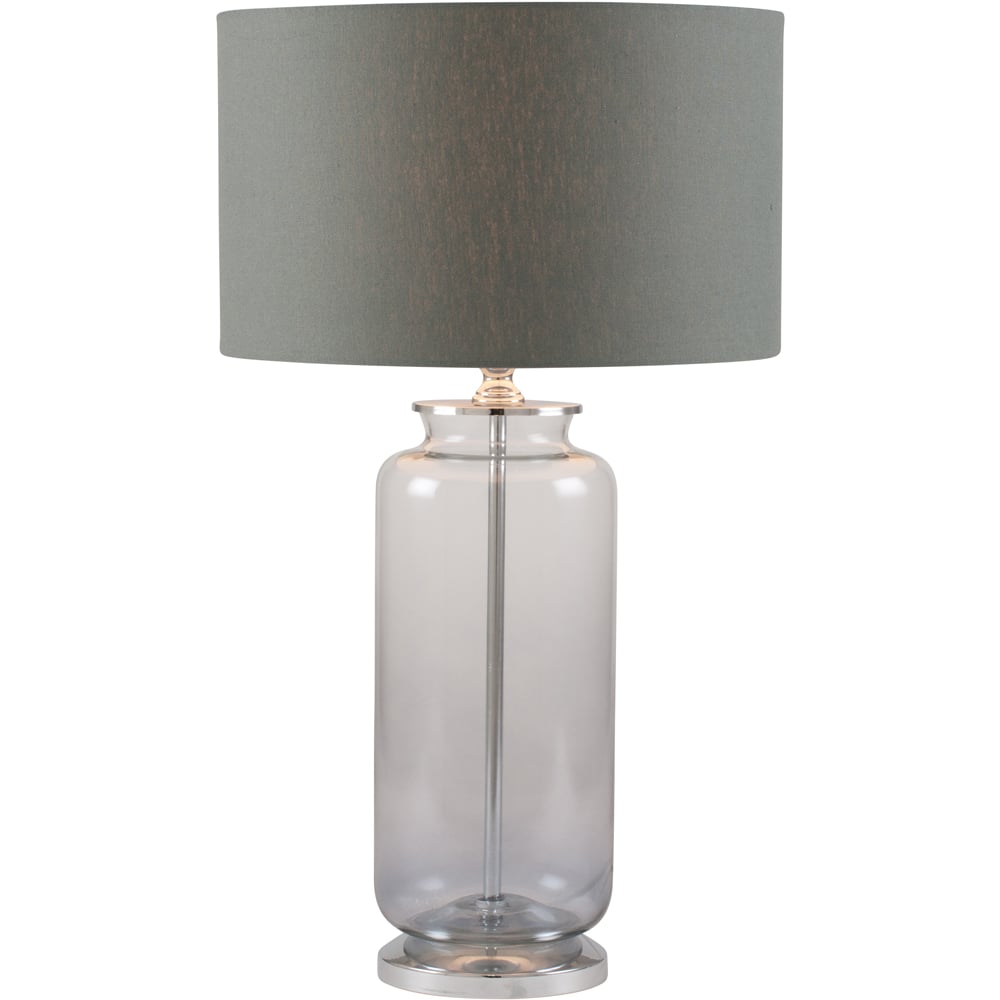 Pacific Lifestyle Vivienne Grey Ombre Glass Table Lamp Image 1