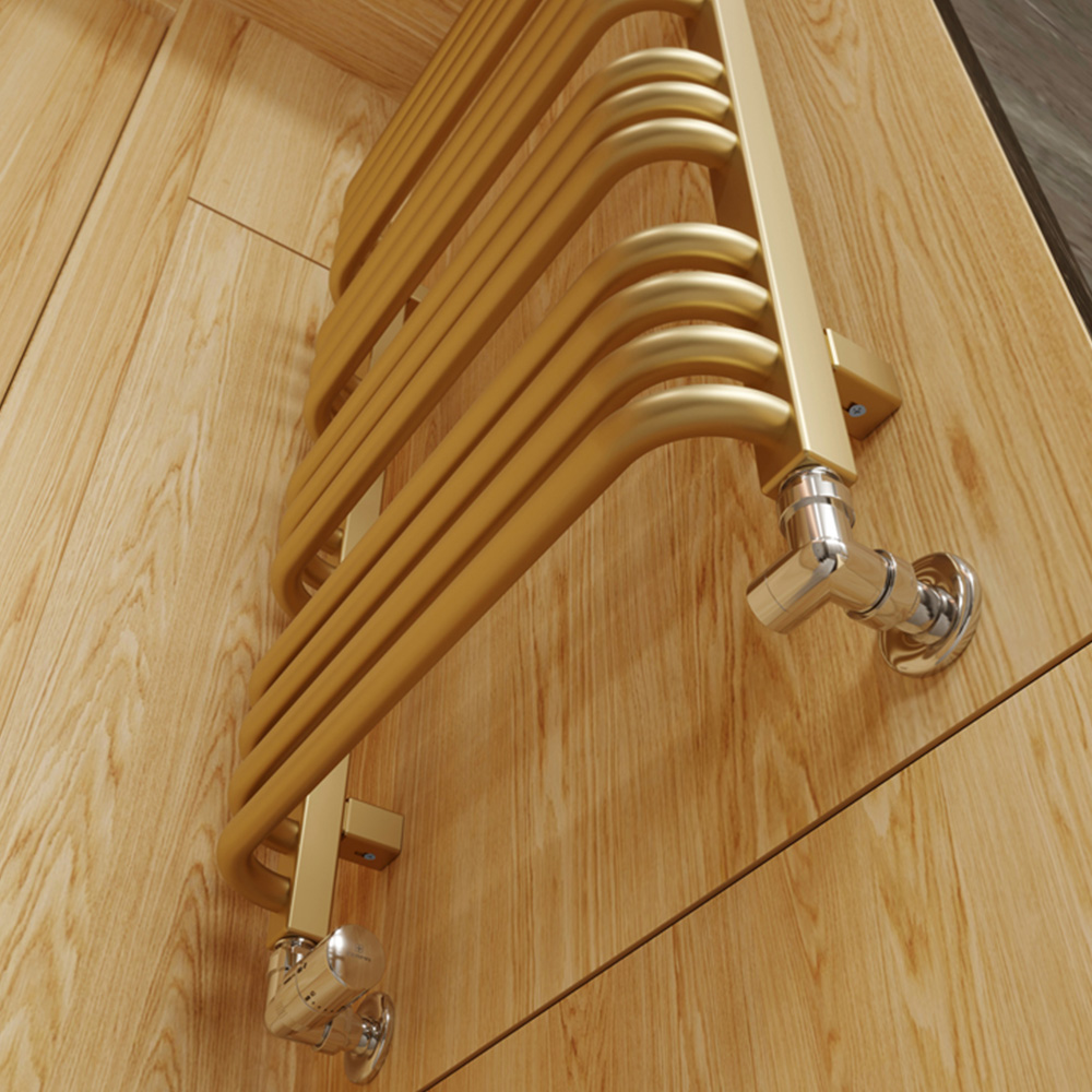 Terma Alex Brass Heated Towel Rail 760 x 500mm Image 7