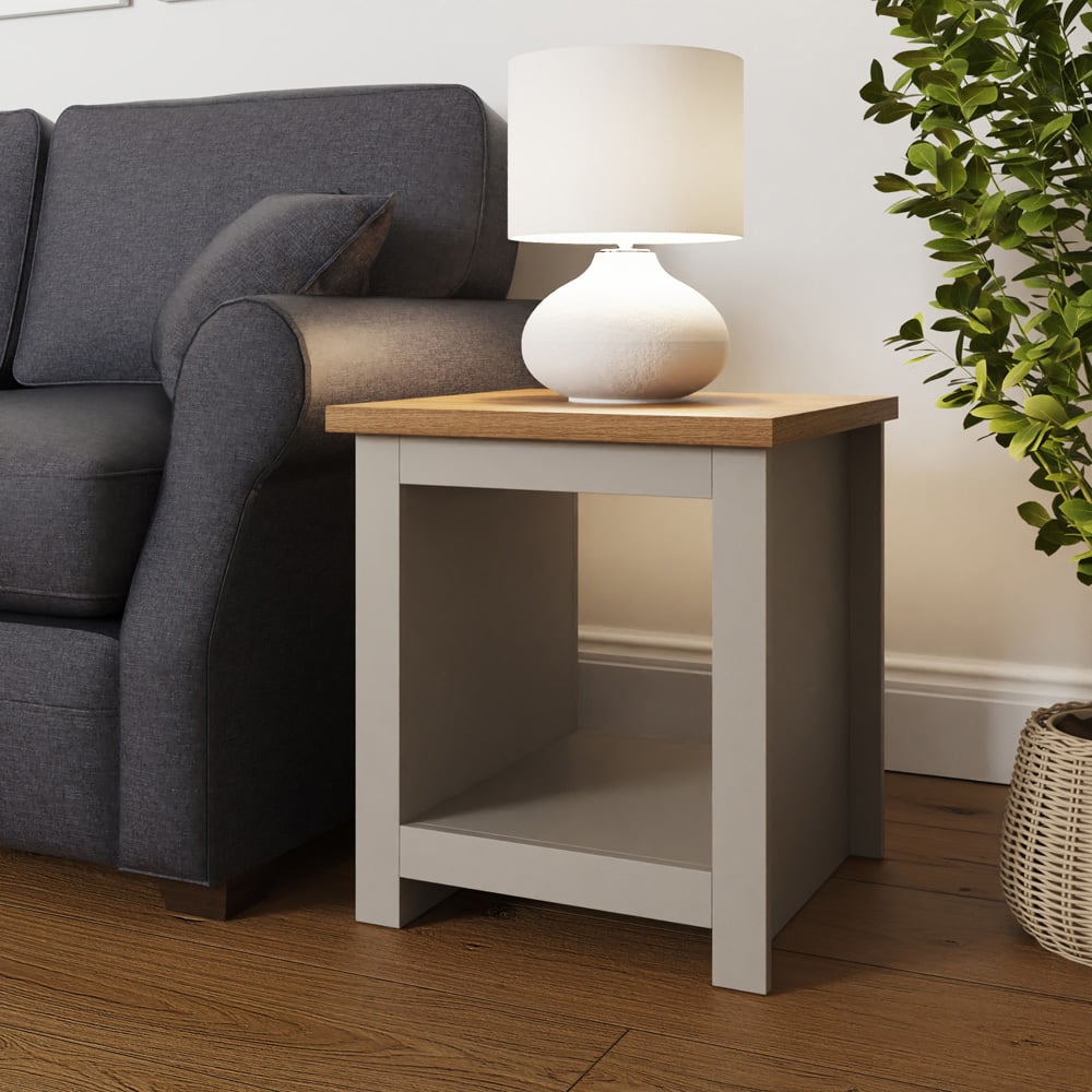 GFW Lancaster Grey Side Table Image 6