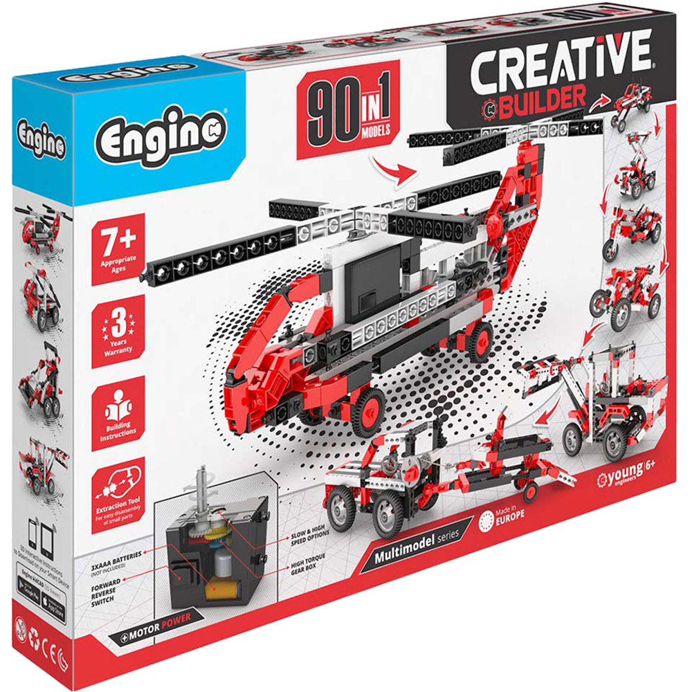 Engino Creative Builder 90 Models Motorized Set Image 1